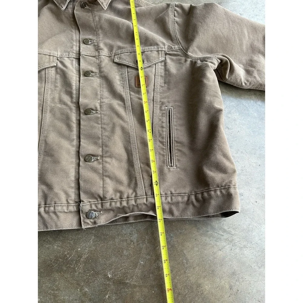 Vintage Carhartt Sherpa Lined Trucker Jacket J233 Sandstone Men's Sz 2XL